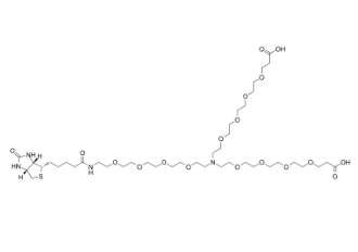 2112731-48-1 N-(Biotin-peg4)-n-bis(peg4-acid) N-(生物素-聚乙二醇4)-N-双(聚乙二醇4-酸)
