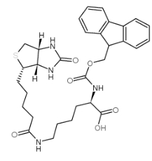 110990-09-5          N-芴甲氧羰基-N＇-生物素-L-赖氨酸	FMOC-D-LYS(BIOTIN)-OH	