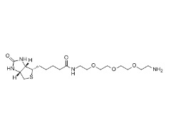  [CAS 359860-27-8]，Amine-PEG3-Biotin，(+)-生物素基 3,6,9-三氧杂十一碳二胺