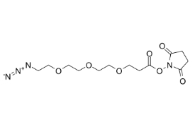 cas:1245718-89-1，Azido-PEG3-NHS ester，叠氮-三聚乙二醇-琥珀酰亚胺酯