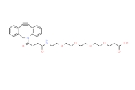 cas:1537170-85-6，DBCO-CONH-PEG4-acid，二苯并环辛炔-CONH-四聚乙二醇-羧酸