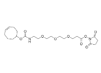 CAS：2141981-88-4，TCO-PEG3-NHS ester，反式环辛烯-三聚乙二醇-羟基琥珀酰亚胺酯