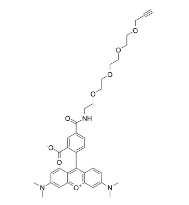 CAS号：1225057-68-0 ，TAMRA-PEG4-Alkyne，四甲基罗丹明四聚乙二醇炔基