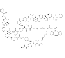 DBCO-(PEG2-VC-PAB-MMAE)2，CAS:2259318-55-1，二苯并环辛炔-(二聚乙二醇-VC-PAB-MMAE)2
