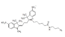 磺酸基-Cy3 叠氮化物 三乙胺盐，Sulfo-Cy3 azide Et3N salt，CAS号：1658416-54-6