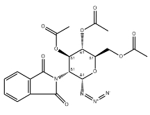3,4,6-三-O-乙酰基-2-脱氧-2-邻苯二甲酰亚氨基-ALPHA-D-吡喃葡萄糖基叠氮化物，CAS号：102816-25-1