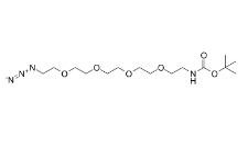 Azido-PEG4-NHBoc，cas:940951-99-5，叠氮-四聚乙二醇-叔丁氧羰基