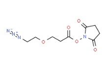 Azido-PEG1-NHS ester，cas:1807530-06-8，叠氮-一聚乙二醇-羟基琥珀酰亚胺