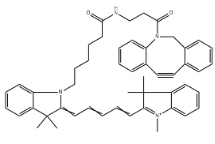CY5-二苯基环辛炔;CY5-二苯并环辛炔，Cyanine5 DBCO，CAS号：2182601-71-2