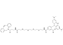 DBCO-PEG4-TAMRA，TAMRA-PEG4-DBCO，CAS号：1895849-41-8，二苯基环辛炔-四聚乙二醇-TAMRA