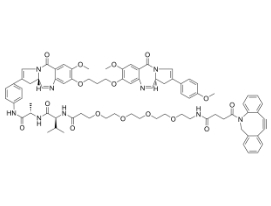 DBCO-PEG4-VA-SG3132，CAS:2241644-09-5，二苯基环辛炔-四聚乙二醇-VA-SG3132