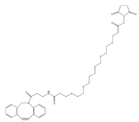 DBCO-PEG5-NHS Ester，cas：1378531-80-6，二苯基环辛炔-五聚乙二醇-活性酯