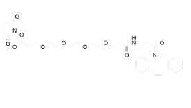 DBCO-NHCO-PEG4-NHS ester，cas：2100306-58-7，二苯基环辛炔-酰胺-四聚乙二醇-NHS脂