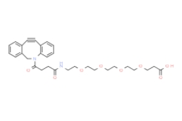 DBCO-CONH-PEG4-acid，cas:1537170-85-6，二苯并环辛炔-CONH-四聚乙二醇-羧酸