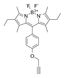 BODIPY-X-Alkyne，CAS号：1173281-82-7， 氟化硼二吡咯-X-炔基