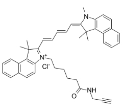 Cyanine5.5 alkyne chloride，CAS号：1628790-37-3