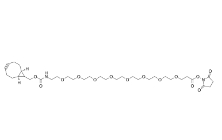 endo-BCN-PEG8-NHS ester，cas:1608140-48-2，endo-环丙烷环辛炔-八聚乙二醇-羟基琥珀酰亚胺酯