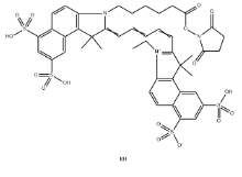 910482-46-1；Cyanine5.5 NHS ester,Cy5.5-NHS ester；Cy5.5 N-羟基琥珀酰亚胺酯	