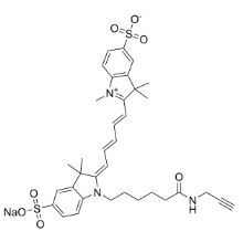 1617497-19-4，Sulfo-Cyanine5 alkyne，Sulfo-Cy5 alkyne，磺酸基-Cy5 炔烃	