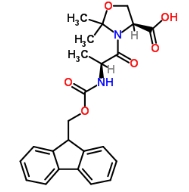 cas:252554-78-2，Fmoc-Ala-Ser (Psi(Me,Me)pro)-OH，(4S)-3-[(2S)-2-[[(9H-芴-9-甲氧基)羰基]氨基]-1-氧代丙基]-2,2-二甲基-4-恶唑烷羧酸