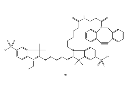 CAS：1394039-10-1，水溶 Cy5-DBCO(Methyl)