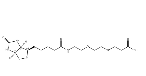 Biotin-PEG2-COOH，生物素-二聚乙二醇-羧基，CAS:1365655-89-5