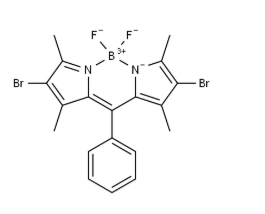 8-Phenyl-2,6-dibromo-1,3,5,7-tetramethyl BODIPY，910823-84-6