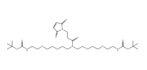 2128735-26-0，N-Mal-N-bis(PEG2-NH-Boc)