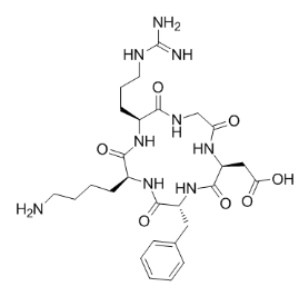 Cyclo (-RGDfK)，c(D-Phe-Lys-Arg-Gly-Asp)，161552-03-0