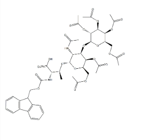糖基氨基酸Fmoc-Thr(Ac4Galβ1-3Ac2GalNAcα)-OH，125760-33-0