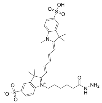 2055138-61-7，DiSulfo-Cy5 Hydrazide