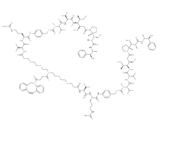 2259318-55-1，DBCO-(PEG2-VC-PAB-MMAE)2