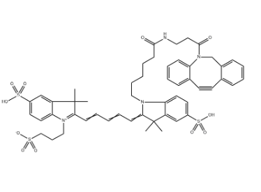triSulfo Cy5 DBCO，1564286-24-3