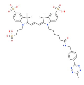 Sulfo Cy3 Methyltetrazine，1801924-47-9