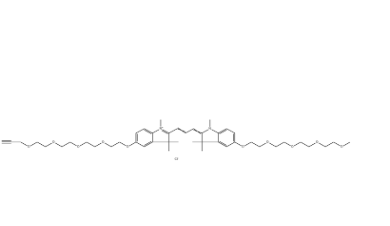 2107273-62-9（N-methyl-N＇-methyl-O-（m-PEG4）-O＇-（propargyl-PEG4）-Cy3）