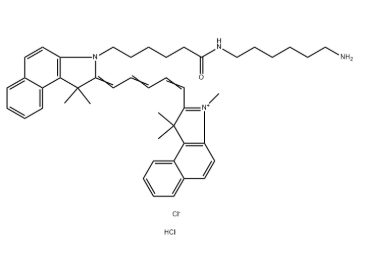 CY5.5-NH2，花氰染料CY5.5-氨基，2097714-45-7